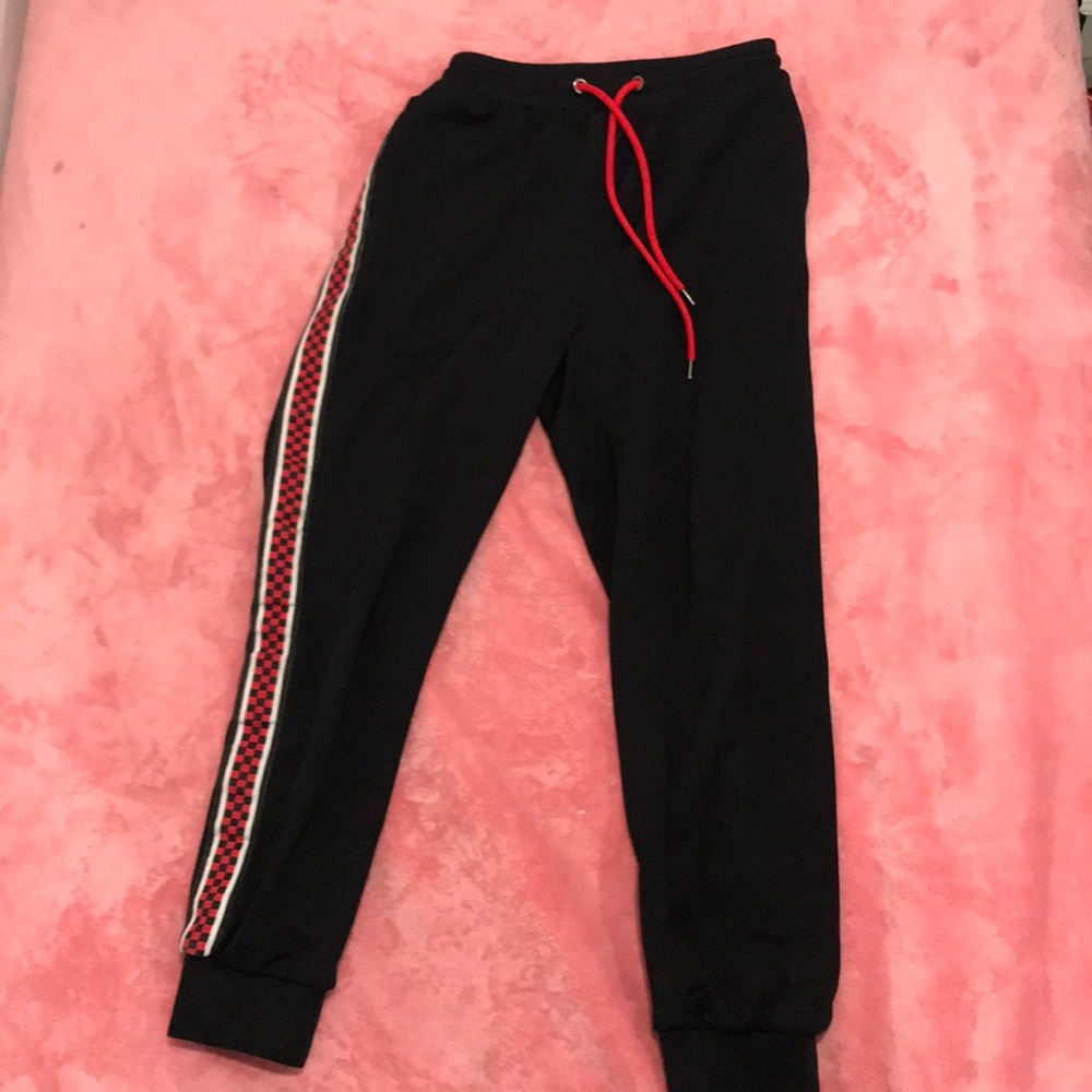 Black track pants